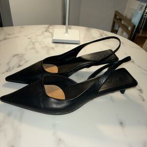 Cos Leather Slingback Pumps